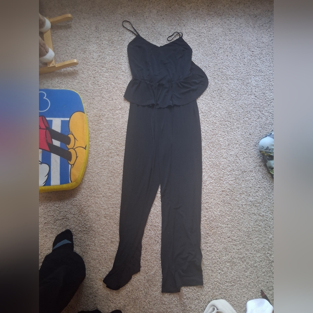 Jessica Simpson Black Sleeveless Jumpsuit